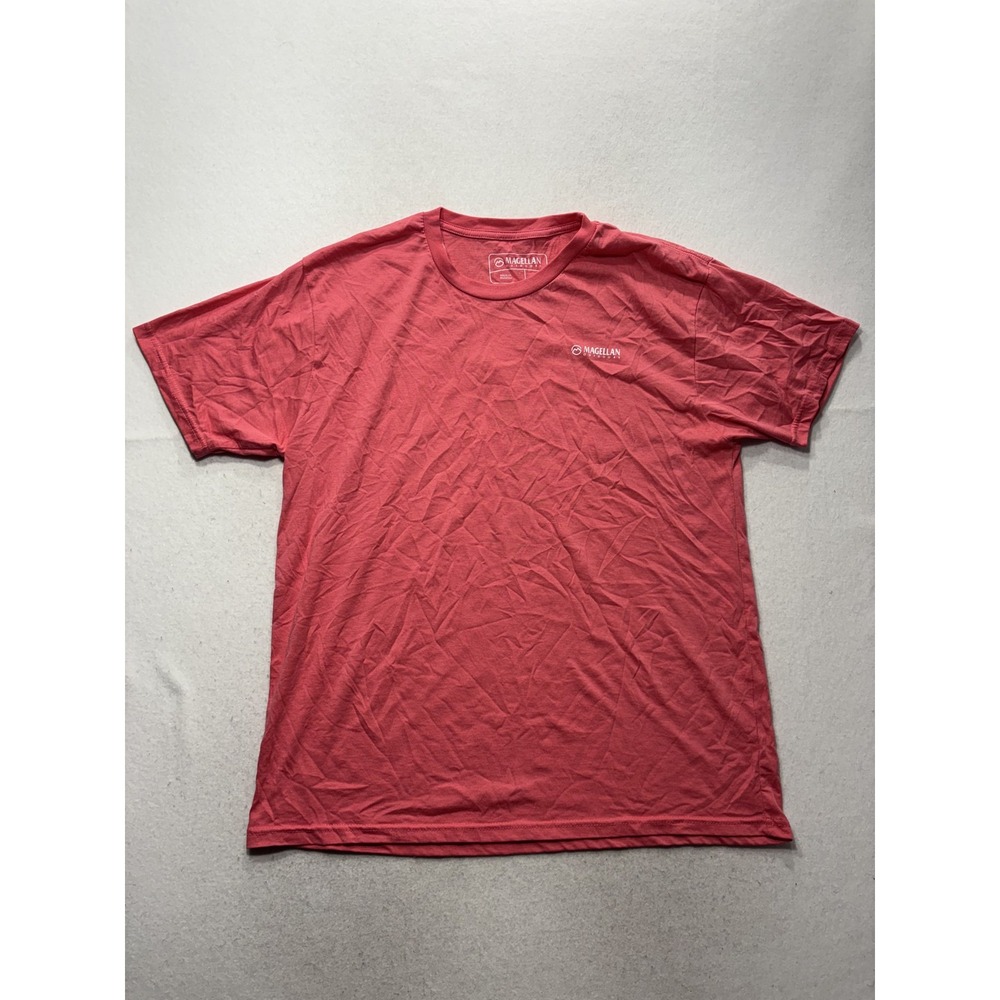 Magellan Outdoors Shirt Mens XL Red Cocktail Back Graphic Tee Tagless Outdoor